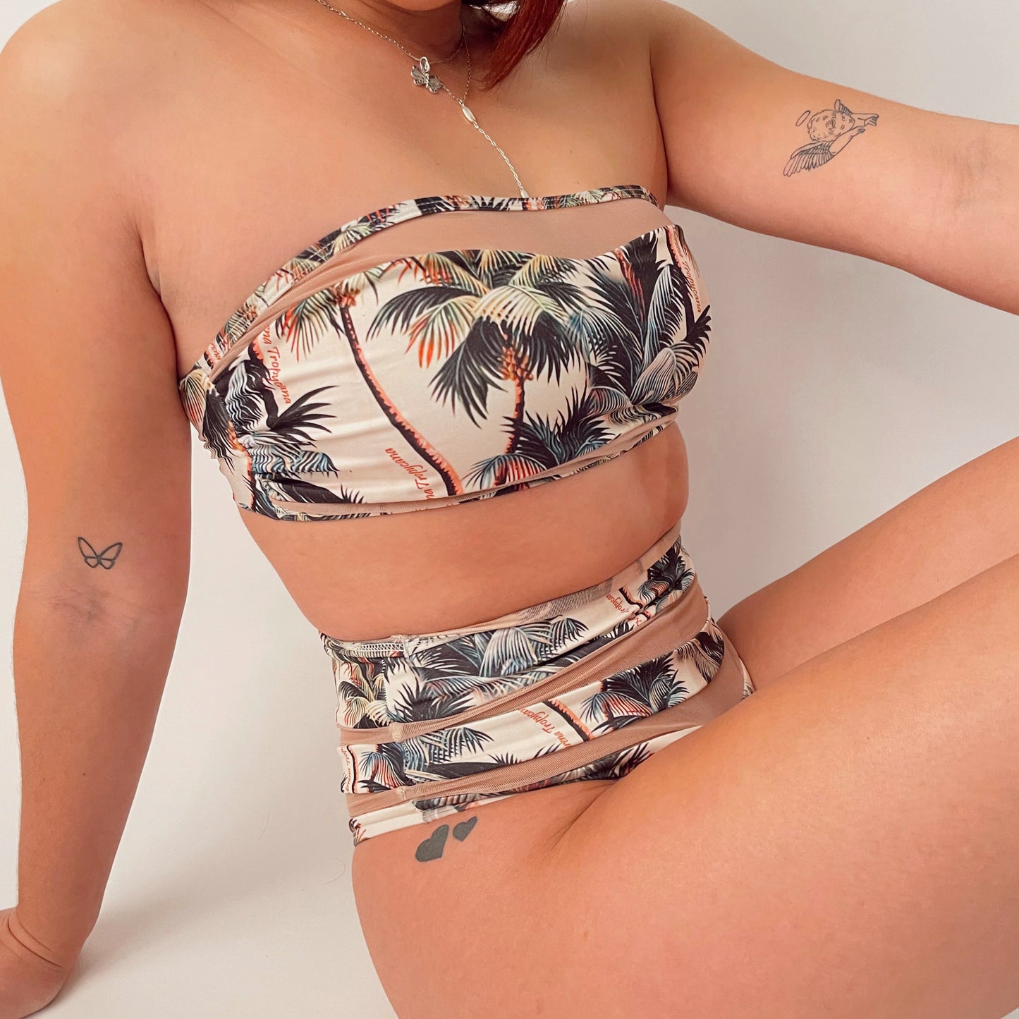 Mesh High waisted Kini