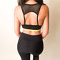 Black and Yellow mesh leggings