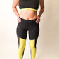 Black and Yellow mesh leggings
