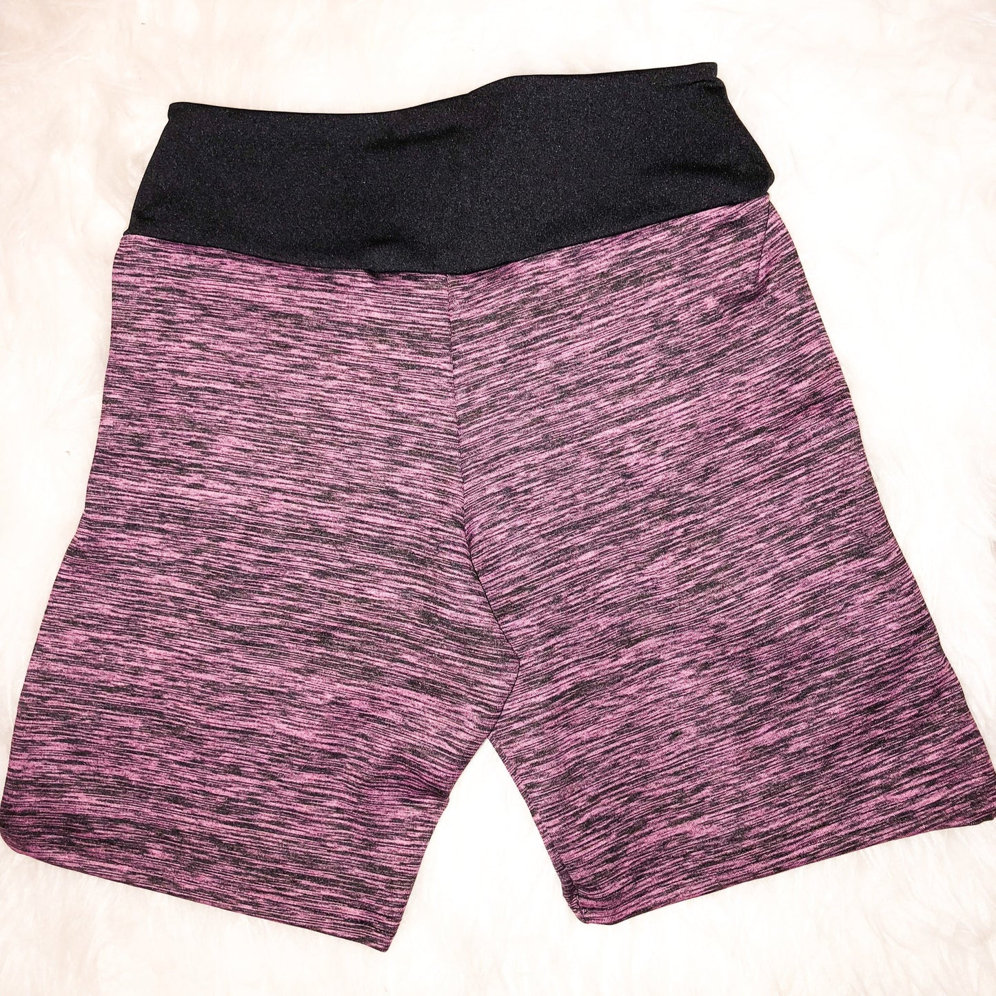 Black and Purple mesh shorts