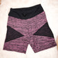 Black and Purple mesh shorts
