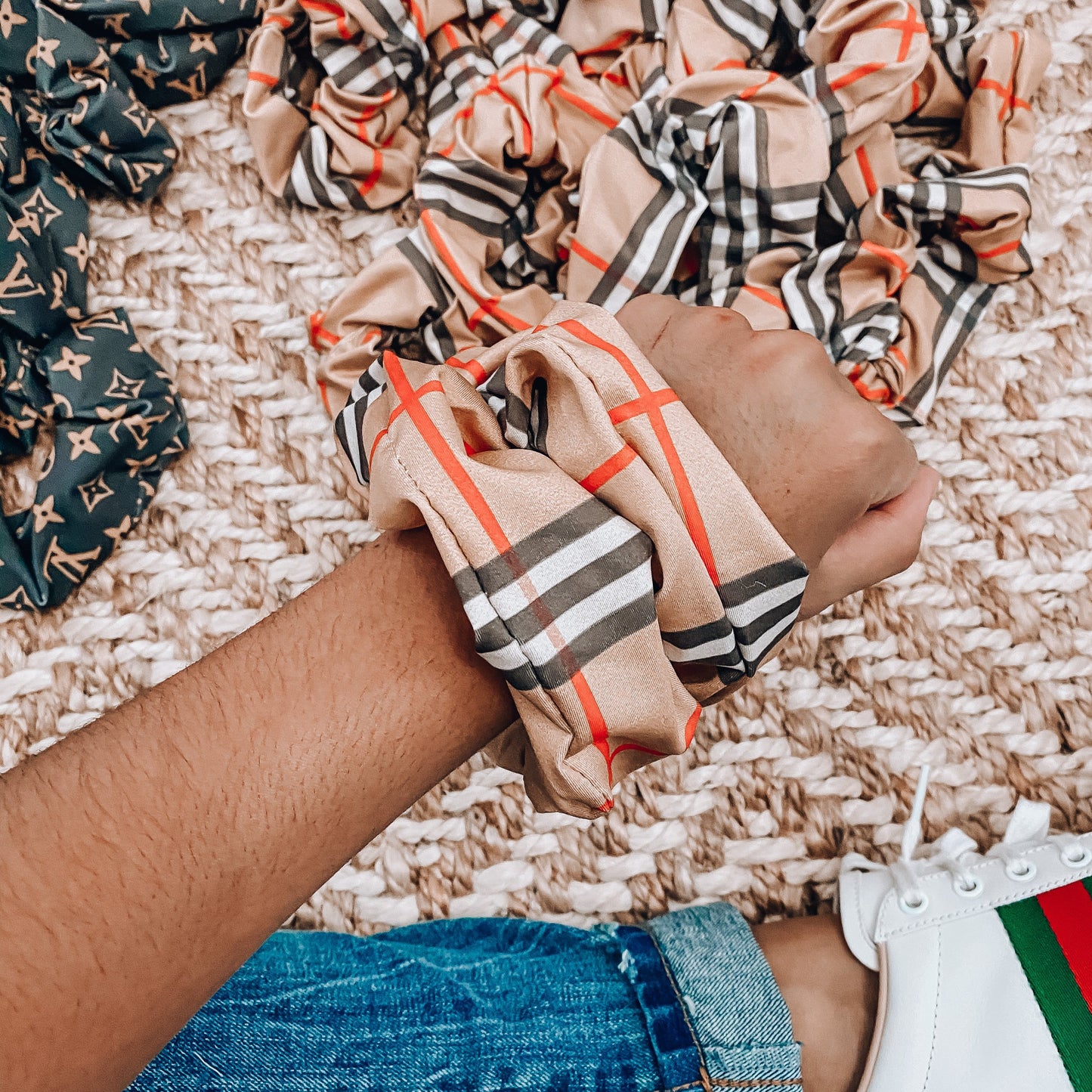 Plaid Scrunchie